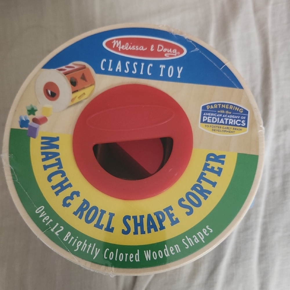 Melissa & Doug Classic Toy Match & Roll Shape Sorter